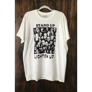Stand Up Lighten Up Comedians Comedy Legends T-Shirt Size Large